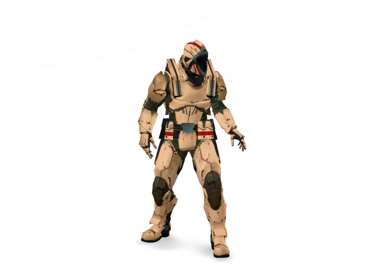 Sample rigged 3D avatar, an example of the characters you can create on PROSOPON