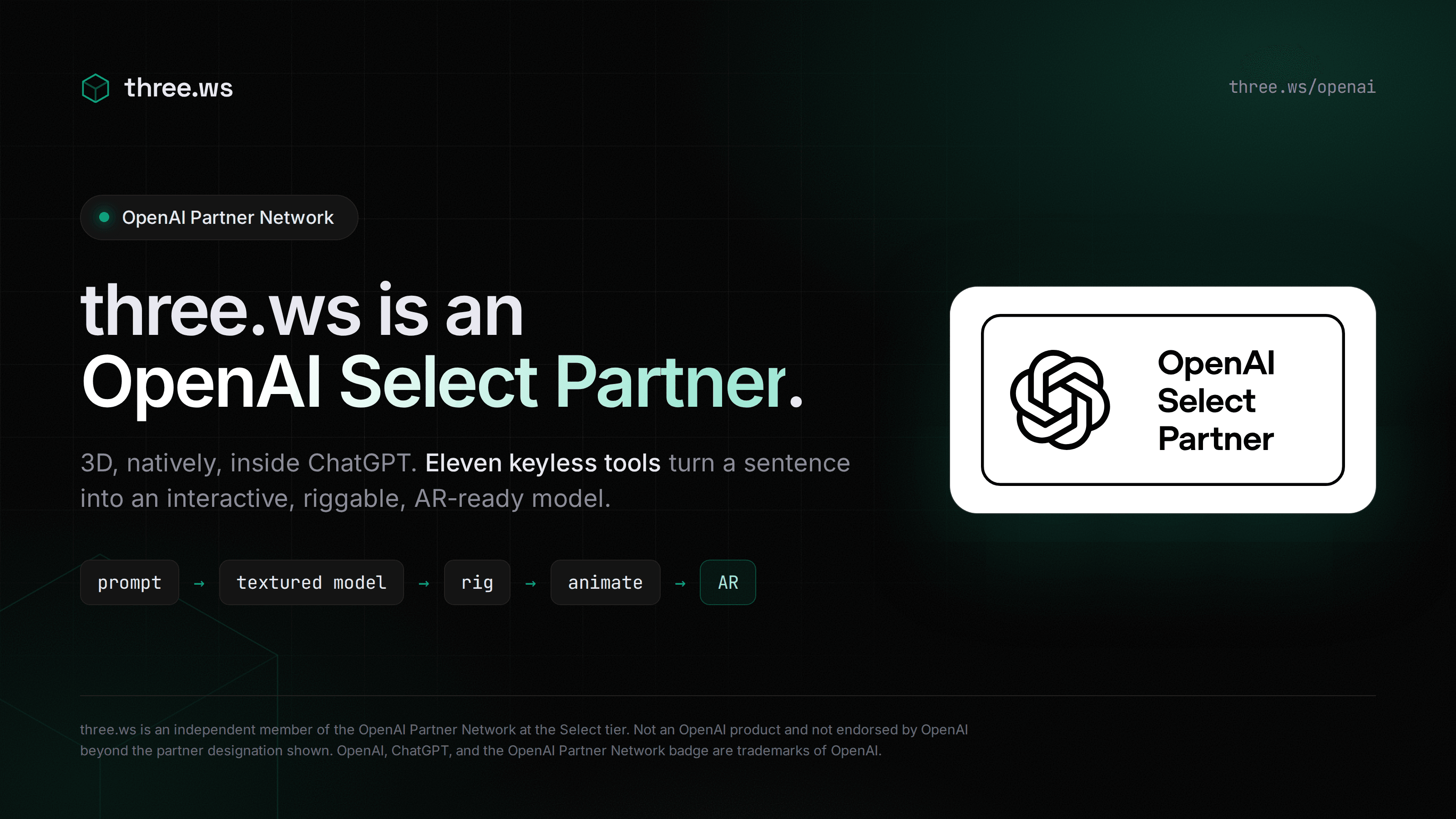 PROSOPON is an OpenAI Select Partner